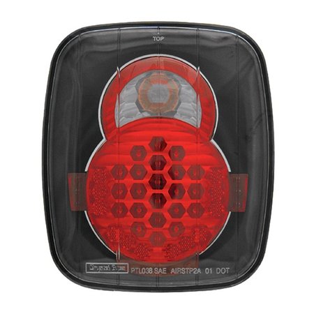 IPCW IPCW LEDT-407CB Jeep Wrangler 1987 - 2006 Tail Lamps; LED Bermuda Black LEDT-407CB